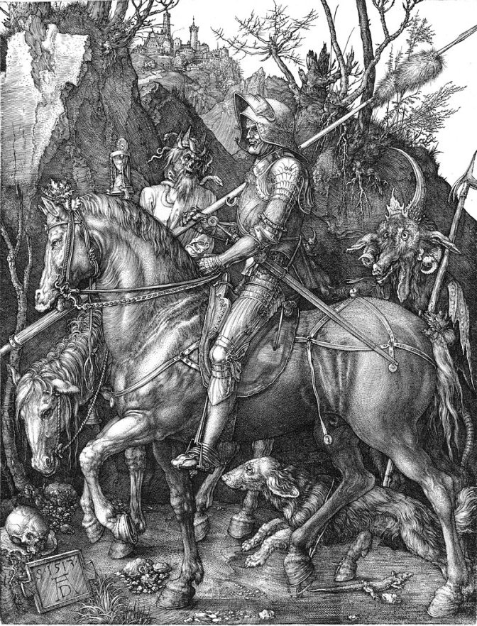 O Cavaleiro, a Morte e o Diabo (Dürer) – Wikipédia, a ...